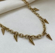 • • • • DETAILS • • • • - stainless steel necklace - - adjustable 16"-18" - Spike Necklace, Steel Necklace, Stainless Steel Necklace, Guinea Bissau, Ring Bracelet, Earring Necklace, Kenya, Necklaces Bracelets, Ear Cuff