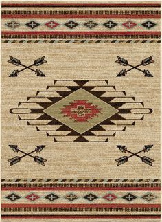 PRICES MAY VARY. Polypropylene Imported 100% polypropylene Durable and soft under foot Easy to clean Fade and stain resistant Western Area Rugs, Southwest Area Rugs, Rustic Color Palettes, Slate Rug, Lodge Design, Tan Rug, Southwestern Area Rugs, Southwestern Rug, Well Woven