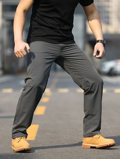 Men's Elastic Climbing Cargo Pants
Features：

 	Product ID:CP0016
 	Material:Nylon,Elastane
 	Season:Spring,Summer,Autumn,Winter
 	Color:Black,Gray

Size Chat： Gray Techwear Pants For Outdoor Activities, Gray Techwear Pants For Outdoor, Techwear Gray Bottoms For Outdoor Activities, Moisture-wicking Nylon Pants For Outdoor, Gray Techwear Cargo Pants For Outdoor, Gray Functional Cargo Pants For Outdoor, Functional Gray Cargo Pants For Outdoor, Functional Gray Pants For Outdoor Activities, Gray Casual Outdoor Pants