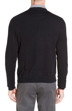 A timeless crewneck sweater is knit from cashmere-softened cotton for enhanced warmth and softness. Style Name:Nordstrom Cotton & Cashmere Crewneck Sweater. Style Number: 826183. Sweater Cotton, Sweater Style, Crewneck Sweater, Large Black, Crew Neck Sweater, Cashmere, Men Sweater, Shoe Accessories, Nordstrom