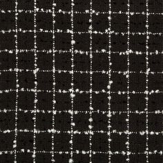 black and white checkered fabric with small dots