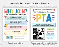 two flyers for an event with the text, what's included in this bundle?