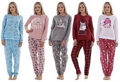 Top Rated Ladies Fleece Pyjamas Printed Winter Soft Warm Crew Neck Gift PJ'S Nightwear, Fashion Winter Clothing Comfortable Crew Neck Sleepwear For Bedtime, Cozy Winter Crew Neck Sleepwear, Cozy Crew Neck Winter Sleepwear, Winter Sleepover Sleepwear With Crew Neck, Cozy Crew Neck Sleepwear For Sleepover, Cozy Crew Neck Sleepwear For Pajama Party, Christmas Long Sleeve Lounging Sleepwear, Christmas Long Sleeve Sleepwear For Lounging, Winter Crew Neck Sleepwear For Pajama Party