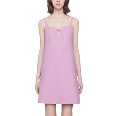 Crafted from pink cady wool silk crepe, this short dress is part of Gucci's new idea of femininity, characterized by a contemporary blend of sophisticated and daring. The squared scoop neck reveals a cut-out drop, closed by a crystal Square G detail, a reprisal of a '70s archival Gucci code. Pink cady wool silk crepe Crystal Square G detail Sleeveless Squared scoop neck with cut-out drop Back zip closure External fabric: 54% silk and 46% wool Lining: 73% acetate and 27% silk Made in Italy Spring Midi Dress With Structured Boning, Gucci Knee-length Cocktail Dress, Gucci Formal Summer Dresses, Elegant Sleeveless Gucci Mini Dress, Chic Gucci Midi Dress For Workwear, Spring Pink Gucci Dress, Gucci Pink Dress For Spring, Sleeveless Gucci Cocktail Dress, Elegant Gucci Midi Dress For Work