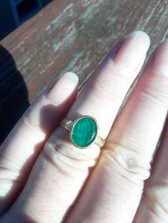 Beautiful 22k Yellow Gold Colombian Emerald, Custom made ring...size 6. Perfect Vintage Pre Owned Condition . Antique Box for Display Only. Emerald color in depend on Lighting. Emerald Wedding, Emerald Color, Colombian Emeralds, Antique Boxes, Ring Photos, Art Deco Ring, 22k Gold, Quality Jewelry, Cocktail Rings