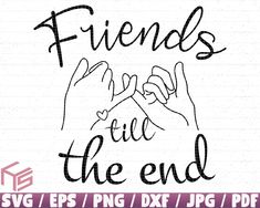 friends fill the end svg files