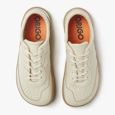 The Retro Sneaker is a modern classic inspired by vintage styles, reimagined to fit barefoot principles. Created with panels of certified natural leather and an amber sole for contrast. Retro Sneakers Women, Sneaker For Women, White Tennis Shoes, Old Person, Shoe Wardrobe, Shoes Brown, Barefoot Shoes, Retro Sneakers, Sneaker Collection