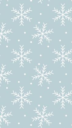 white snowflakes on a blue background