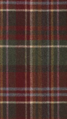 a red and green plaid fabric