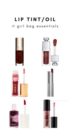 Girl Bag Essentials, Lip Products Aesthetic, Products Aesthetic, Girl Essentials, Handbag Essentials