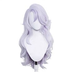 PRICES MAY VARY. Color: Light Purple Material:Heat-resistant Fibers Included: 1 x wig + free wig cap Length: about 70 cm Color: Light Purple   Material:Heat-resistant Fibers  Included: Included: 1 x wig + free wig cap Wigs Synthetic, Purple Wigs Black Women, Lilac Wig, Wigs Hairstyles, Cosplay Wig, Kawaii Hair Tutorial, Light Purple Wig, Icy Purple Wig, Rapunzel Cosplay Wig