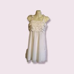 Brand Xxi Nwt. Lace Ruffled Empire Waist With Sheer Bottom. Great Reception Dress. Color Off White, Size Medium Ruffle Lace Top, Reception Dress, Lace Ruffle, Forever 21 Dresses, Empire Waist, Lace Top, Forever 21, Wedding Dresses, Off White