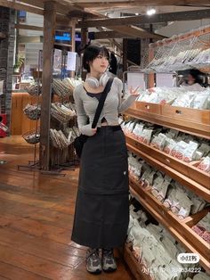 Preppy Fits, 여름 스타일, Girl Fashion Style, Long Skirt Outfits, Outfit Inspo Casual, Makeup Aesthetic, Images Esthétiques, Style Cute