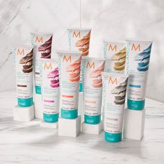 Ready for a summer color fling? Color Depositing Masks come in 9 shades to suit nearly every hair color and need. 🦩 Add a fun pop of blush-orange color with (new!) CORAL ✨ Try COCOA to restore richness to sun-bleached brunette 💎Use PLATINUM to help tone down overly warm blondes 🔥 Keep red hair fiery between salon visits with COPPER Which mask is your go-to? Moroccan Oil Color Depositing Mask, Color Depositing Mask, Hibiscus Color, Deep Conditioning Mask, Coral Hair, Mask Images, Fashion Shades, Warm Blonde, Oil Color