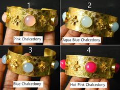 You will receive very beautiful 1 Bracelet adjustable Chalcedony Cuff Bracelet. Metal: brass Light weight comfortable to wear Bracelet Bangle Gold, Brass Light, Black Onyx Earrings, Bangle Gold, The Bangles, Bracelet Metal, Labradorite Earrings, Agate Earrings, Onyx Earrings