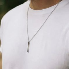 47696645751081 Rectangle Pendant, Stainless Steel Chain Necklace, Lovers Necklace, Necklace Men, Mens Chain Necklace, Couple Necklaces, Couple Jewelry, Necklace Statement, Necklace Women