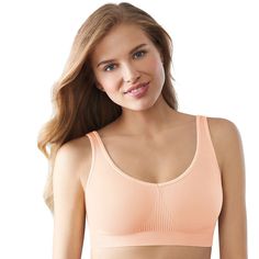 Designed with all around smoothing with targeted knit-in support, this women's Bali bralette delivers maximum comfort and lays smooth against the body. Click on this INTIMATES & SLEEPWEAR Guide to find the perfect fit and more!PRODUCT FEATURES 2-ply fabric for modesty Built up back provides added back smoothing and support Knit-in supporting sides for smoothing side bulges Allover seamless design with 4-way stretch for a smooth, polished look No-dig comfortable shoulder straps Wire free Tag free Fitted Smoothing Sports Bra, Smoothing Fitted Sports Bra, Seamless Stretch Nursing Bra Full Coverage, Seamless Stretch Nursing Bra With Full Coverage, Seamless Shaping Full Coverage Bra, Full Coverage Shaping Seamless Bra, Shaping Full Coverage Seamless Bra, Seamless Full Coverage Solid Bra, Solid Seamless Full Coverage Bra