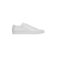 Common Projects "Achilles" low-top sneaker in soft calfskin leather 1" heel Round toe Lace-up front Golden embossed numbers at heel Rubber outsole Made in Italy Common Projects Achilles Low, Common Projects Men, Common Projects Achilles, Common Projects, Bergdorf Goodman, Low Top, Top Sneakers, Calf Skin, Tops Designs