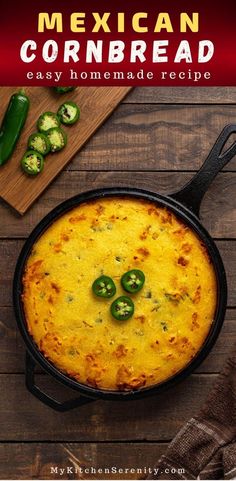 mexican cornbread recipe with green peppers and jalapenos