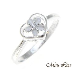 Description : Style: Hawaiian Plumeria in Heart Heart Size: 7mm (L) x 9mm(W) Plumeria Size: 6mm Weight of a size 8: approx. 1.8 gram Metal: 925 Sterling Silver Condition: Brand New FREE Gift Box, FREE domestic shipping Please note: Picture is enlarged for detail viewing. If you are not satisfied with your purchase, please contact us and we will do our best to make it right. 100% customer satisfaction is our priority. Thank you! Hawaiian Heirloom Jewelry, Two Tone Ring, Hawaiian Plumeria, Heirloom Jewelry, Hawaiian Jewelry, Heirlooms Jewelry, Rings Jewelry Fashion, Cz Ring, Pretty Rings