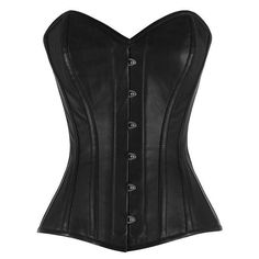 Heavy Duty Authentic Steel Boned Overbust Corset 10 Spiral Steel Bone, 4 Flat Steel Bone Front Length: 14 inch (35.5 cm) Side Length: 12.5 inch (32 cm) Back Length: 13 inch (33 cm) Fabric: Sheep Nappa Leather Lining: 100% Cotton For Extra Comfort Front Opening: Metal Busk Waist Tape: Invisible 1 Inch inside Modesty Panel: 6-7 inches Wide We do not compromise on quality and comfort. Return and Refund Policy: This item includes a 100% Money Back Guarantee! If you are not completely satisfied with your purchase for any reason, you received damaged, faulty product or you did not receive the size that you originally ordered, just send it back to our return address and we will issue you a refund/replacement once receiving the item. You must contact us before shipping any items back. Custom order Authentic Corsets, Corset Black, Steel Boned Corsets, Gothic Corset, Overbust Corset, Leather Corset, Custom Jacket, Corset Lingerie, Corsets