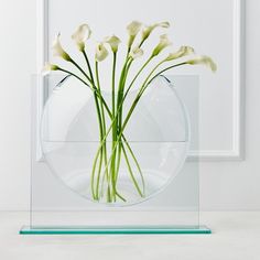 there is a vase with flowers in it