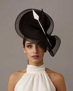 Black Woman Ascot Races Hat, Kentucky Derby Hat With Veil, Large Fascinator Black, Black Dress Hat for Special Occasion, Black Wedding Hat - Etsy Royal Ascot Evening Fascinator With Structured Crown, Black Structured Crown Headpiece For Party, Black Structured Crown Headpiece For Weddings, Structured Crown Black Headpiece For Wedding, Black Cloche Fascinator For Races, Black High Crown Fascinator For Kentucky Derby, Black Hat-style Headpieces For Wedding, Formal Black Brimmed Costume Hats And Headpieces, Elegant Black Fascinator For Party