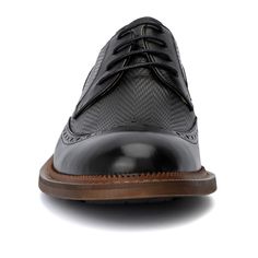 Elevate your debonair look with instant sophistication this season. The Clark oxford by Vintage Foundry Co. features exquisite wingtip and brogue detailing, making it a standout choice for any outfit. Whether paired with dark jeans for a smart-casual ensemble or with suit pants for a polished formal look, these oxfords offer versatility and style. Step out with confidence and refine your wardrobe with the Clark oxford, where classic elegance meets modern design.