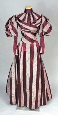 Day dress, 1897. 1890s Fashion, Old Dress, Ladies Day Dresses, Historical Dress, Historic Fashion, 19th Century Fashion, Period Outfit, Dress Images, Edwardian Fashion