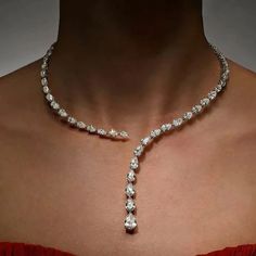 Zircon Pendant Choker Water Drop Collar Necklace – Glam Duchess White Sapphire Necklace, Jewelry Stack, Crystal Choker Necklace, Pendant Choker, Diamond Choker, Necklace Bridal, Classy Jewelry, Crystal Choker, Jewelry Design Necklace