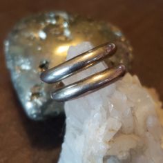 My Late Husband Painstakingly Handcrafted This Ring From Vintage Metal Fork Tines. Sz 8 Adjustable Double Band Gift Bands, Adjustable Vintage Stackable Rings, Vintage Adjustable Stackable Round Rings, Vintage Adjustable Rings For Everyday, Fork Ring, Luxury Wedding Rings, Mosaic Inlay, Big Stone Ring, Mom Ring