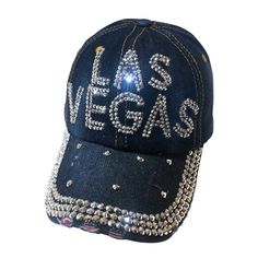 PRICES MAY VARY. Unique and stylish, the Popfizzy bling bling Las Vegas ball caps are the perfect addition to any woman’s wardrobe, offering an exciting blend of fashion and practicality. This bedazzled hat is a fun and fashionable way to show your love for Las Vegas, making it an ideal accessory for parties and other social events. With its striking design, this poker hat is a great choice for casino enthusiasts, offering a playful nod to your favorite vacation hot spot. As a versatile piece of Trendy Snapback Baseball Cap With Rhinestones, Trendy Rhinestone Snapback Baseball Cap, Rhinestone Baseball Cap One Size, Rhinestone Embellished One Size Baseball Cap, Adjustable Rhinestone Baseball Cap For Party, Vegas In October, Bedazzled Hat, Vegas Outfits Nightlife, Vegas Aesthetic