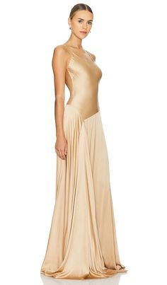 Find AZLEE Deepika Gown In Tan on Editorialist. Azeeza Deepika Gown in Tan. - size L (also in M, S, XS) Azeeza Deepika Gown in Tan. - size L (also in M, S, XS) Satin textile. Imported. Dry clean recommended. Unlined. Pull-on styling. AZER-WD56. DEEPIKA. Tan Dresses, Blue Island, Dress Home, Womens Maxi Dresses, M S, Open Back, Evening Dresses, Scoop Neck, Top Brands