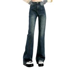 Experience the vintage allure of our 2023 Spring-Summer Collection high-waist women's street jeans! With their wide-leg silhouette and dark-wash finish. these jeans will take your look to the next level. Featuring a zipper and button closure for an adjustable fit. they're the perfect choice for any street-style enthusiast.Why You'll Fall In Love Vintage Charm: Showcase your style with this classic vintage look. guaranteed to turn heads. High-Rise Fit: The high-waist fit ensures a comfortable. fl Street Jeans, Dark Blue Color, Women Street, Bold Style, Love Vintage, The Jeans, Style Statement, Bold Fashion, Classic Vintage