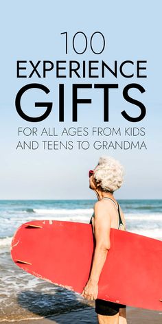 100 Experience Gift Ideas For Adults & Kids Gift Ideas Experiences, Experience Gifts For Grandparents, Experience Christmas Gift Ideas, Group Gifts For Kids, Experience Gifts For Husband, Activity Gifts For Adults, Gifts For Family Friends, Experience Gift Ideas For Adults, Family Experience Gift Ideas