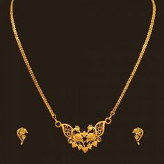 Vummidi Bangaru Jewellers, Gold Jewelry Outfits, Baby Necklace, Modern Gold Jewelry, Gold Mangalsutra Designs, Gold Bridal Jewellery Sets, Gold Necklace Simple