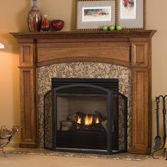 Hathaway Wood Mantel in Cherry with Provincial Stain Fireplace With Arch, Craftsman Fireplace Mantels, Arch Fireplace, Wood Mantel Shelf, Fireplace Mantel Designs, Fireplace Mantel Surrounds, Wood Mantel, Mantel Surround, Mantel Ideas