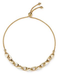 Bloomingdale's Large Link Bolo Bracelet in 14K Yellow Gold - 100% Exclusive Classic Gold Bracelet With Adjustable Chain, Adjustable Yellow Gold-plated Diamond Bracelet, Adjustable Yellow Gold Plated Diamond Bracelet, Adjustable Gold-tone Oval Link Bracelet, Formal Gold-plated Diamond Bracelet With Adjustable Chain, Timeless Adjustable Gold Bracelet With Solid Link, Gold Adjustable Bracelet With Polished Finish, Yellow Gold Diamond Bracelet With Solid Link For Anniversary, Adjustable Polished Yellow Gold Bracelet