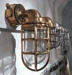 Cast Brass Ship's 90-degree Passageway Light - Two Sizes & Two Finishes Ship Light Pirate Bathroom, Vintage Nautical Decor, Nautical Interior, Nautical Bathroom Decor, Bulkhead Light, Types Of Insulation, Nautical Bathrooms, Vanity Area, Boat House