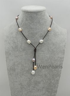 "Leather is 2 mm thick, baroque pearl,high luster pearl. please select necklace length. Note: necklace length is not include drop part Back to Other Jewelry Section 01: \"Flameball Pearl\" Section： https://www.etsy.com/shop/WenPearls?section_id=22535705 02: \"Edison Pearl\" Section: https://www.etsy.com/shop/WenPearls?section_id=18890242 03: \"Keshi Pearl\" Section: https://www.etsy.com/shop/WenPearls?section_id=22535725 04: \"Various Baroque Pearl\" Section: https://www.etsy.com/shop/WenPearls? Adjustable Pearl White Lariat Necklace, Adjustable Lariat Pearl White Necklace, Leather Pearl Jewelry, Leather Pearl Necklace, Necklace Leather, Vintage Jewelry Art, Big Pearl, Cultured Pearl Necklace, Pearl Leather