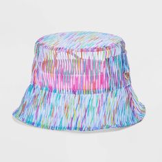 Bucket hat from Wild Fable™ in a rainbow hue. Designed with a 2.75-inch slanting brim and features a mesh design. Comes with strings to offer a customizable, secure fit and an attached metal D-ring at the back. If you're not satisfied with any Target Owned Brand item, return it within one year with a receipt for an exchange or a refund. Wild Fable™: A look for every story. Multicolor Bucket Hat For Spring Outdoor, Spring Multicolor Bucket Hat For Outdoor, Fun Multicolor Bucket Hat For Spring, Colorful Bucket Hat For Spring, Multicolor Visor Hat For Vacation, Adjustable Multicolor Sun Hat With Short Brim, Multicolor Uv Protection Bucket Hat For Outdoor, Playful Multicolor Sun Hat With Curved Brim, Multicolor Bucket Hat With Uv Protection For Outdoor