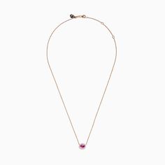 14K Rose Gold Pink Sapphire and Diamond Necklace Rose Gold Pink, Pink Sapphire, Gold Rose, Diamond Necklace, Sapphire, Rose Gold, Pink, Gold