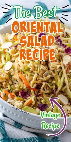 Asian Noodle Salad Recipe, Asian Ramen Noodle Salad, Ramen Recipes Easy, Asian Noodle Salad, Fresh Salad Recipes