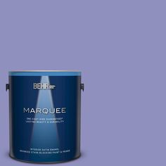 the behr marquee paint is shown in brown and has a dark purple tint