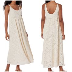 Rebecca Taylor Nwt Long Lace Maxi Dress Size S Ivory Msrp $595 Knitted With A Hint Of Stretch, The Soft Cotton-Blend Cloqu Lace On This Feminine Maxi Dress Is Complemented With A Romantic Empire Waist And Sensual Scoop Neck And Back. Dry Clean Only Slips On Measurements Are Pictured D229 1lb 10oz Tags: Boho, Bohemian, Retro, Chic, Romantic, Spring, Summer, Cottagecore, Trendy, Preppy, Pretty, Easter, Vacation, Resort, Travel, Europe, Bbq, Brunch, Bachelorette, Vegas, Revolve, Shopbop, Denim, 90' White Pointelle Knit Crochet Dress, White Crochet Dress With Pointelle Knit, Spring Cream Dress With Pointelle Knit, Cream Pointelle Knit Dress For Spring, Spring Cream Pointelle Knit Dress, Beige Casual Dress With Crochet Lace, Bachelorette Vegas, Taylor Dress, Travel Europe