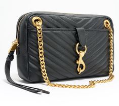 Found: a more glam daily carry. This chevron-quilted Edie bag never fails to elevate, even when your outfit keeps casual. From Rebecca Minkoff. Daily Carry, Dog Clip, Chevron Quilt, Your Outfit, Hobo Handbags, Fashion Handbags, Rebecca Minkoff, Leather Shoulder Bag, Fails