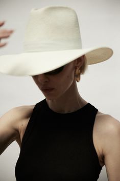 Women Fedora, Freda Salvador, Janessa Leone, Leather Band, Gold Bands, Hat Fashion, Panama Hat, Fedora, Timeless Design