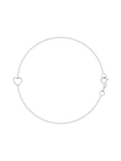 We have added bracelets to our best selling Blair Collection. Wear a cute heart on your wrist everyday! It's dainty, sweet, and perfect for daily wear! Have an initial bracelet? You can add a heart to that too! Dainty White Gold Name Bracelet, Classic Everyday Bracelets With Heart Charm, Elegant Sterling Silver Bracelet With Heart Charm For Everyday, Delicate Everyday Bracelets With Heart Charm, Delicate Everyday Bracelet With Heart Charm, Elegant Everyday Sterling Silver Bracelet With Heart Charm, Elegant Open Heart Bracelets For Everyday, Elegant Open Heart Bracelets, Classic Heart Charm Bracelet In White Gold