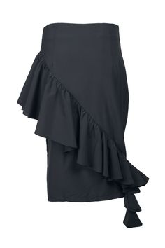 Final Sale Item This luxurious Why Dress crepe skirt features a mid-waist fit and chic zippered side detail. The ruffled hem and solid design add a touch of sophistication, ensuring this skirt will soon become an elegant staple of your wardrobe. Chic Ruffled Bottoms For Formal Occasions, Chic Formal Bottoms With Ruffles, Chic Ruffled Skirt, Chic Ruffled Mini Skirt, Party Skirt With Ruffle Hem, Elegant Asymmetrical Skirt With Side Zipper, Solid Skirt With Ruffle Hem For Party, Solid Party Skirt With Ruffle Hem, Party Skirt With Ruffle Hem In Solid Color