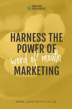 a white flower with the words harness the power of word of mouth marketing